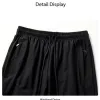 In 2026, the hot-selling European and American ice silk pants for men's summer are a new thin and large-sized sport pants. The loose ice silk sport pants are printed with logos Item Picture